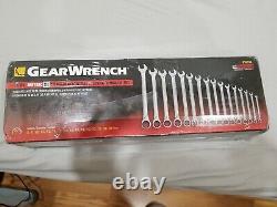 Gearwrench 16 Pc. 12 Pt. XL Ratcheting Combination Wrench Set With Tool Roll