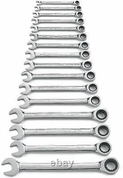 Gearwrench 16 Piece 12 Point Ratcheting Combination Metric Wrench Set 9416 New