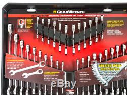Gearwrench 32pc Ratcheting Wrenches Set Standard Stubby SAE MM Metric Tools Set