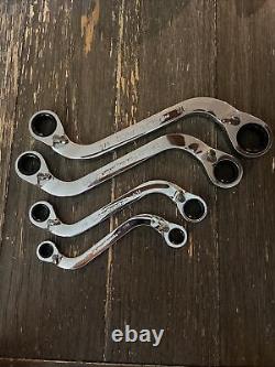 Gearwrench 4 Piece SAE S-shaped Ratcheting Wrench Set