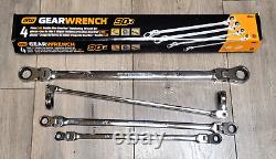 Gearwrench 4pc XL Double Box 90T SAE Flex Head Ratcheting Wrench Set #86831