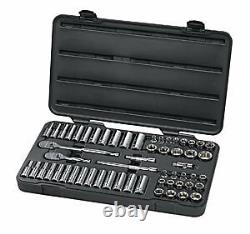 Gearwrench 57pc 3/8dr. Socket Wrench, Ratchet Set, SAE & Metric, 84 Tooth #80550