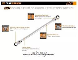 Gearwrench 6 Pc 90-Tooth 12 Point Metric Double Flex Ratcheting Wrench Set 86830