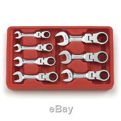 Gearwrench 7pc SAE Ratcheting Flex Stubby Wrenches Standard Tools Set 9570