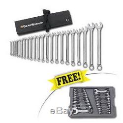 Gearwrench 81916P 22 Pc. Metric Combo Non-Ratchet Wrench Set withFREE 20 Pc Set