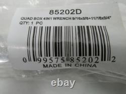 Gearwrench 85204 3pc Quadbox Ratcheting Wrench Set