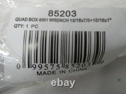 Gearwrench 85204 3pc Quadbox Ratcheting Wrench Set
