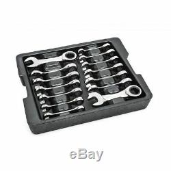 Gearwrench 85206 14PC Ratcheting Combination Stubby Wrench Set