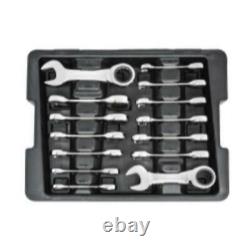 Gearwrench 85206 14pc Ratcheting Combination Stubby Wrench Set