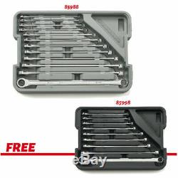 Gearwrench 85988 12 Pc XL Metric GearBox Double Box End Wrench Set Free 85998