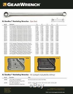 Gearwrench 85988 12 Pc XL Metric GearBox Double Box End Wrench Set Free 85998