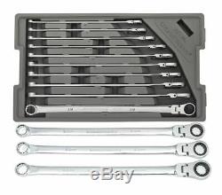 Gearwrench 86126 10 Pc 120XP Flex Head Ratcheting Wrench Set + 21 22 & 24mm