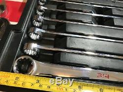 Gearwrench 86142 120XL flex head XL ratcheting spline wrench set 1/4 3/4