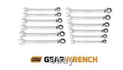 Gearwrench 86627 12 Piece 90t Metric Reversible Ratcheting Wrench Set