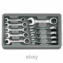 Gearwrench 9520D 10 Pc. 12 Point Stubby Ratcheting Combination Metric Wrench Set