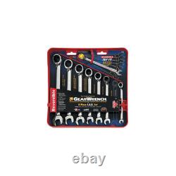 Gearwrench 9533N 8 Pc. 12 Point Reversible Ratcheting Combination Sae Wrench Set