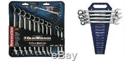 Gearwrench 9620 12 Piece Metric Reverse Ratcheting Wrench Set With Completer Set