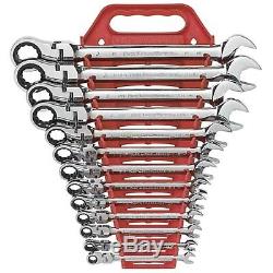 Gearwrench 9702D 13 piece Flex-Head Double Box Ratcheting Socketing Wrench (SAE)