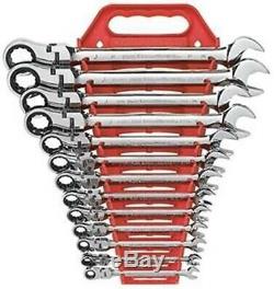 Gearwrench 9702 13 pc. SAE Flex Head Combination Ratcheting GearWrench Set