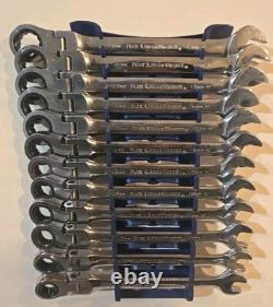 Gearwrench 9901D Metric Flex Head Combination Ratcheting Wrench Set 12pc