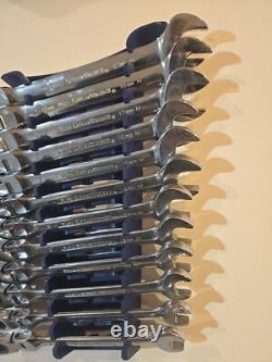 Gearwrench 9901D Metric Flex Head Combination Ratcheting Wrench Set 12pc