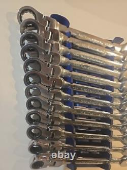 Gearwrench 9901D Metric Flex Head Combination Ratcheting Wrench Set 12pc