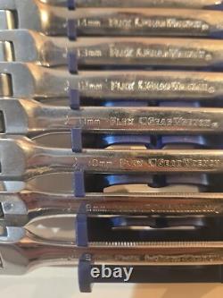 Gearwrench 9901D Metric Flex Head Combination Ratcheting Wrench Set 12pc