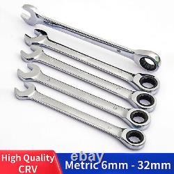 Gearwrench Ratchet Spanner Combination Fixed Head Wrench Metric 6mm To 32mm