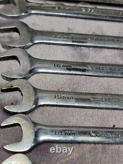 Grearwrench 9 Piece Meteric Combination Wrench Set