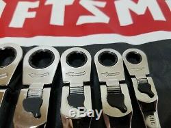 HTF Craftsman USA Locking Flex Head Ratcheting Wrench Set SAE 5/16 3/4 KZ