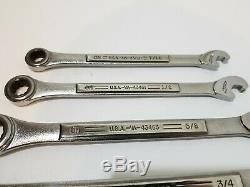 HTF Vintage Craftsman USA Extreme Grip Ratcheting Wrench Set SAE VA Series