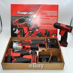 HUGE Snap-on Tools 14.4V MicroLithium Cordless set Impact Wrenches Ratchet +MORE