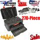 Husky 270-piece Mechanics Tool Set With Case Sae Metric Sockets Wrenches Ratchets