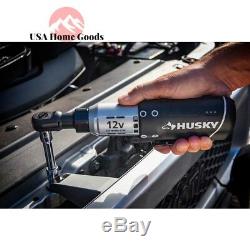 HUSKY Drive 12-Volt Lithium Ion Cordless Ratchet 3/8 in. Impact Wrenches