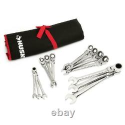 HUSKY Master Metric Flex Head Ratcheting Wrench Set 13 Piece 12 Point Design