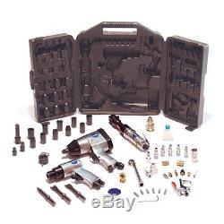 Heavy Duty Air Tool Kit Service Impact Wrench Ratchet Chisel Blow Gun 50 Pc-Set