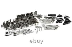 Husky 270-Piece Mechanics Tool Set with Case SAE Metric Sockets Wrenches Ratchets