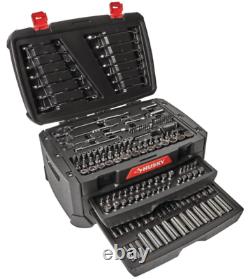 Husky 270-Piece Mechanics Tool Set with Case SAE Metric Sockets Wrenches Ratchets