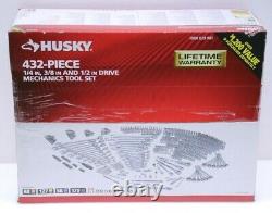 Husky 432 Piece 1/4 3/8 And 1/2 Drive Mechanics Tool Set 1000 029 981 NEW