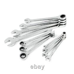 Husky Combination Wrench Set SAE Metric Ratcheting Box End Hand Tools 22 Piece