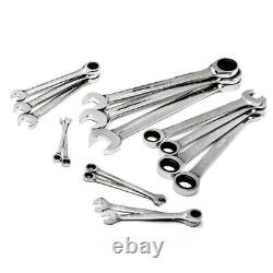 Husky Master SAE Ratcheting Wrench Set Low Profile Alloy Steel (16-Piece)