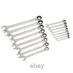 Husky Master SAE Ratcheting Wrench Set Low Profile Alloy Steel (16-Piece)