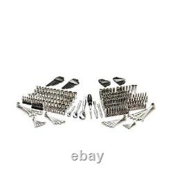 Husky Mechanics Hand Multi-Tool Set Hard-Stamped Size Marking Chrome (290-Piece)