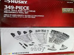 Husky Mechanics Tool Set (349-Piece) 1/4, 3/8 and 1/2 Drive Set