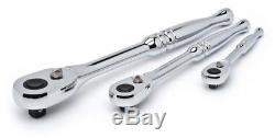 Husky Mechanics Tool Set 72-Tooth Ratchet Sockets Wrenches Chrome (268-Piece)
