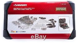 Husky Mechanics Tool Set 72-Tooth Ratchet Sockets Wrenches Chrome (268-Piece)