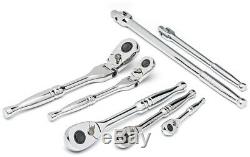 Husky Mechanics Tool Set 72-Tooth Ratchets Sockets Wrenches Chrome (605-Piece)