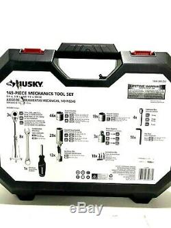Husky Mechanics Tool Set Sockets and Drivers, 149 Piece Set with Case, H149MTS