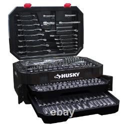 Husky Mechanics Tool Set With Case Bag Ratchet Wrench Chest Drive 290 Piece New