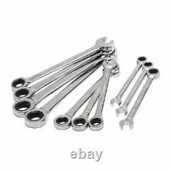 Husky Metric Ratcheting Combination Wrench Set (10-Piece)